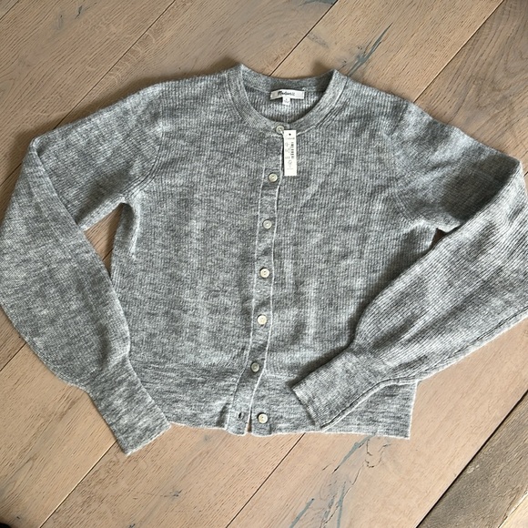 NWT Madewell Gray Cardigan, Sz S - Picture 7 of 7